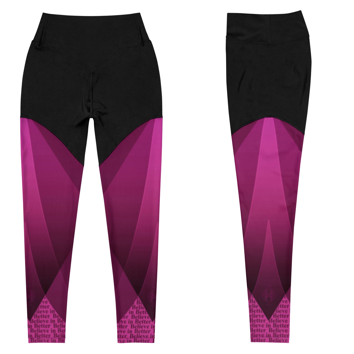 "Believe in Better" Sports Leggings