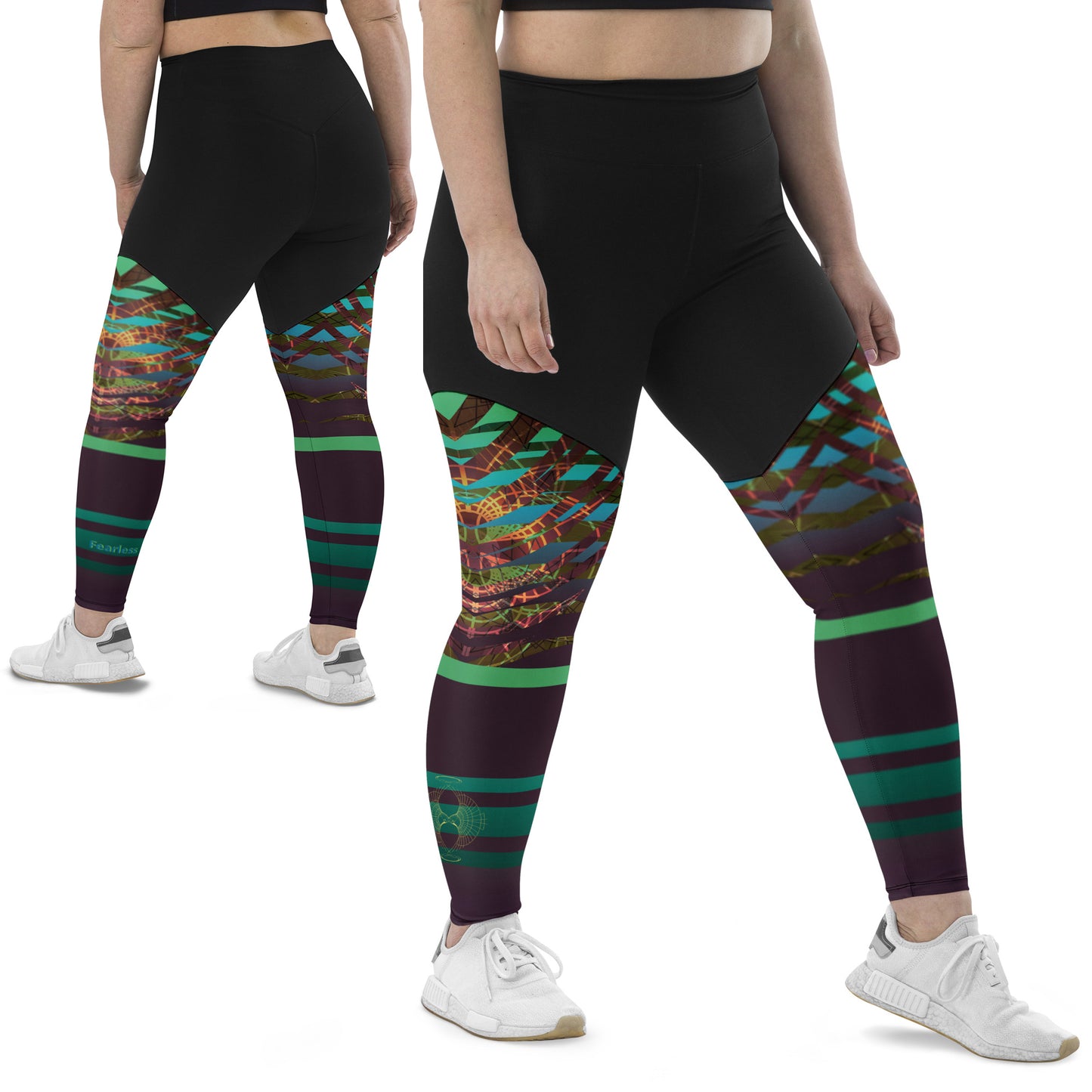 Cross Design Sports Leggings