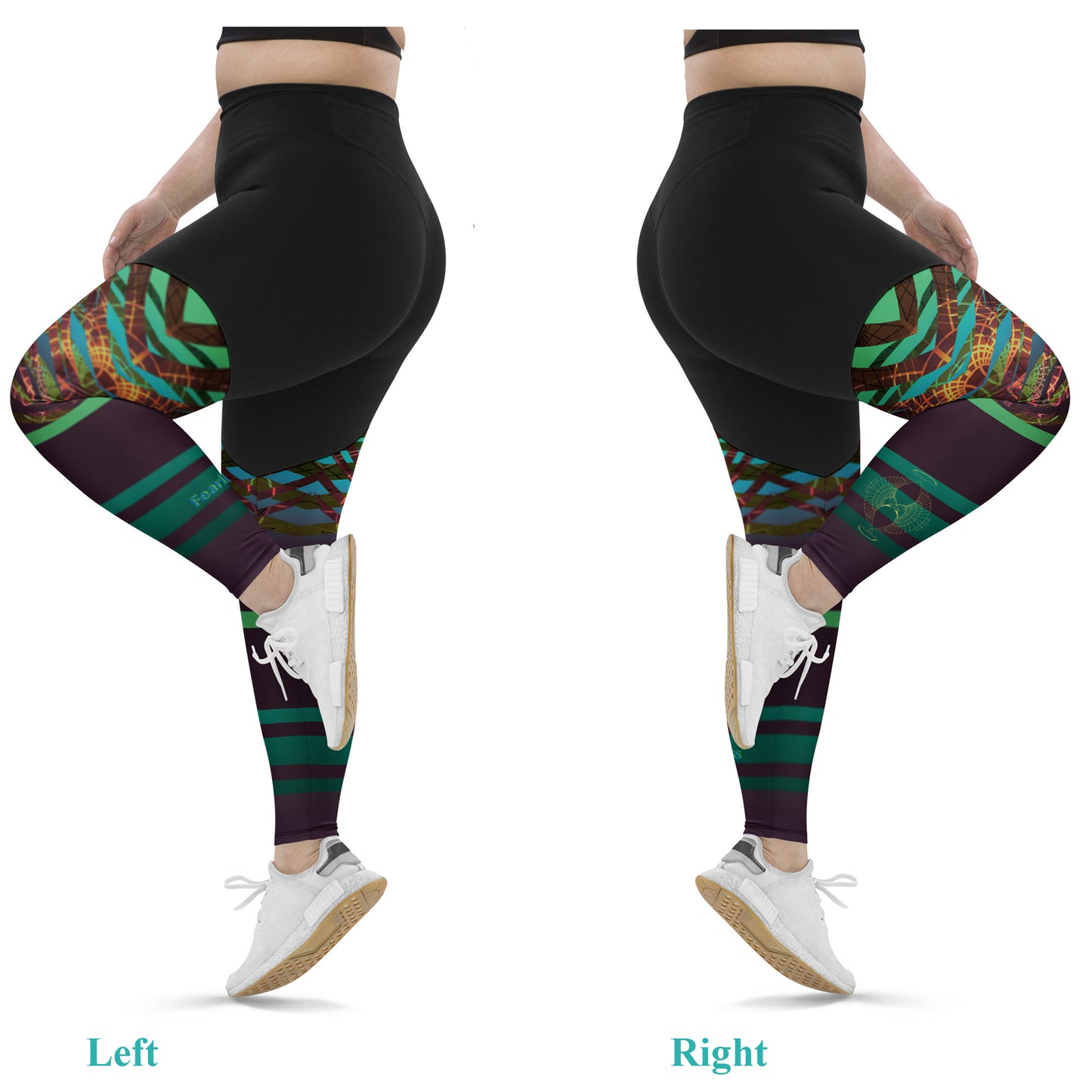 Cross Design Sports Leggings