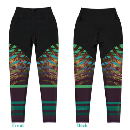 Cross Design Sports Leggings