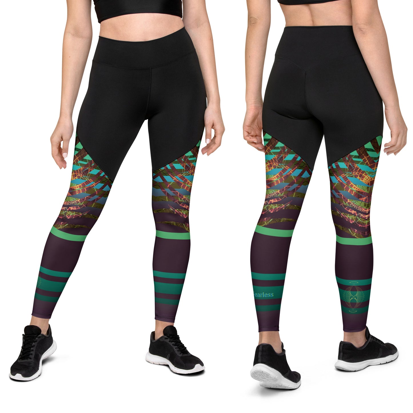 Cross Design Sports Leggings